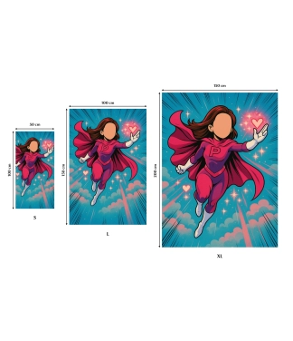 Rankšluostis su jūsų veidu, Super girl