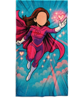 Rankšluostis su jūsų veidu, Super girl