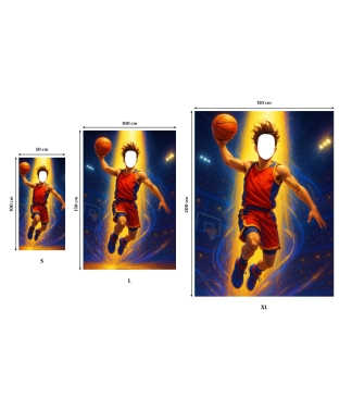 Rankšluostis su jūsų veidu, Basketball player