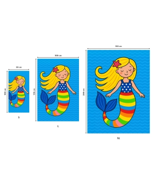 rankšluosčiai vaikams su spauda undinėlė