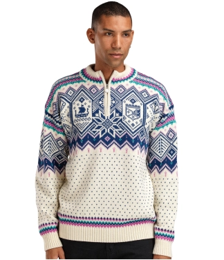 raštuotas vilnos megztinis vyrams