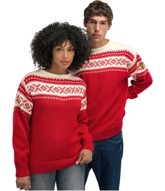 vilnonis megztinis vyriškas raudonas raštuotas