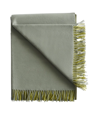 žalsvas merino vilnos pledas