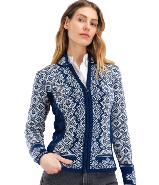 mėlynas megztinis moterims merino