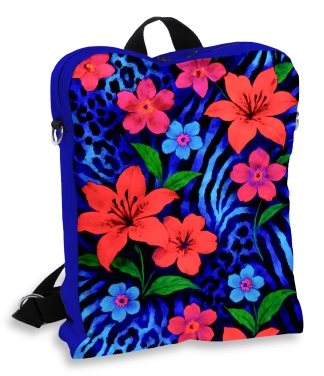 gėlėta tali kuprinė moterims