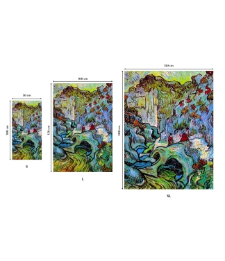 rankšluostis su spauda van gogh