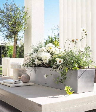 Nerūsējošā tērauda Lechuza katls Balconera Steel 80