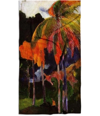 spalvotas rankšluostis su palme, didelis