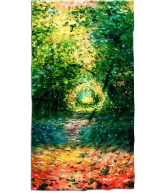 meniškas rankšluostis su spauda