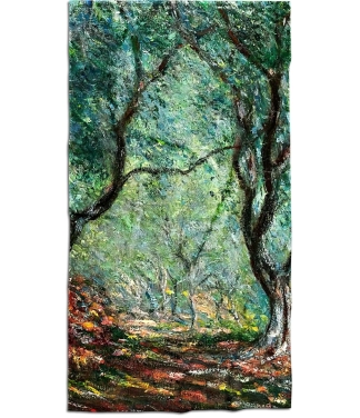 žalias rankšluostis su spauda