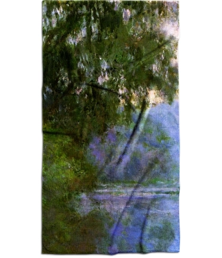 pastelinių atspalvių rankšluostis su spauda