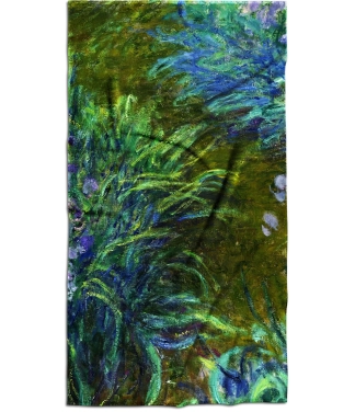 rankšluostis monet su augalų motyvais žalias