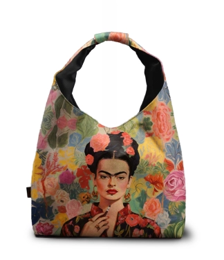 rankinė moteriška su frida ir gėlėmis