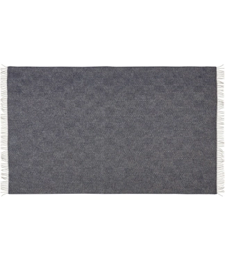 vilnonis lovos užtiesalas rombai raštas mėlynas rudas