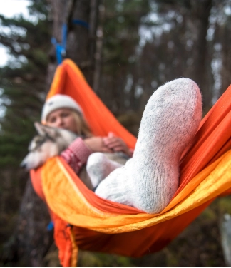 vilnonės kojinės devold