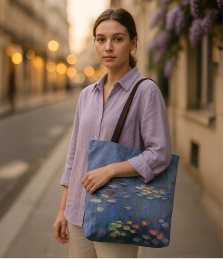 moteriškas krepšys rankinė vandens lelijos