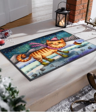 kalediškas durų kilimėlis namams