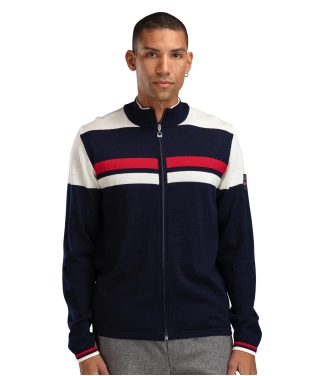 merino vilnos vyriškas megztinis tamsiai mėlynas