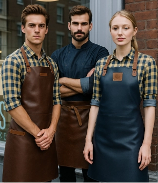 verslo dovanos odinės prijuostės logo graviravimas