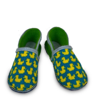 moteriškos šlepetės vilnonės su ančiukais