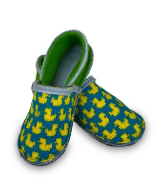 vilnonės šlepetės moterims su ančiukais