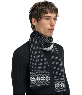 vyriškas vilnonis šalikas juoda balta