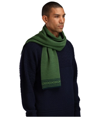 vilnonis šalikas merino vilna žalias