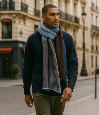 Merino vilnos salikas melynas