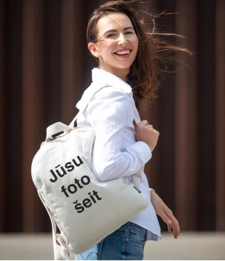 Mugursoma ar jūsu fotogrāfiju