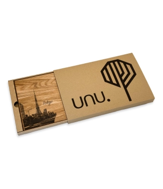 Koka griešanas dēlis Tokyo un dāvanu kastīte