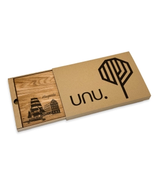 Koka griešanas dēlis Klaipēda un dāvanu kastīte