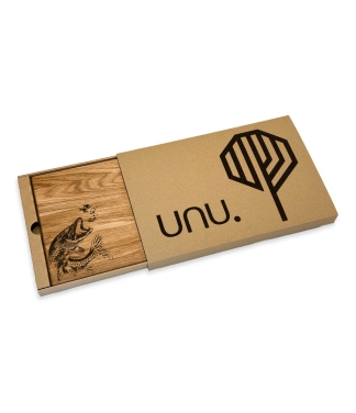 Koka griešanas dēlis Līdaka un dāvanu kastīte