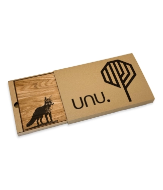 Ozolkoka griešanas dēlis Lapsa un dāvanu kastīte