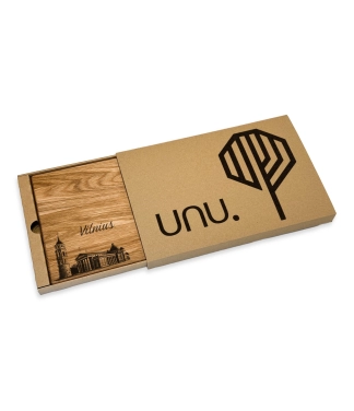 Koka griešanas dēlis Vilnius dāvanu kastītē