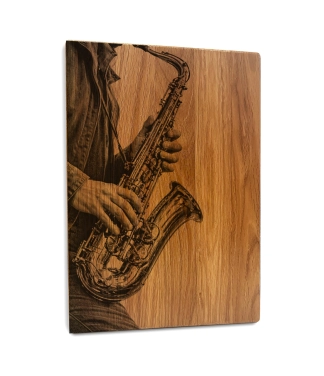 Ozolkoka griešanas dēlis Saksofons