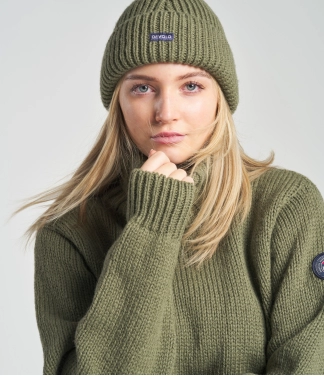 Žalias vilnonis megzintis vienspalvis Devold