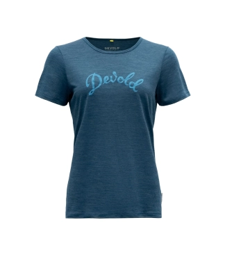 Zils termo krekls sievietēm ar īsām piedurknēm Devold