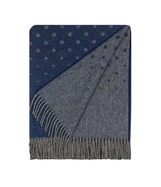Maigs un silts pleds no alpakas vilnas Alpaca Dark navy 1205
