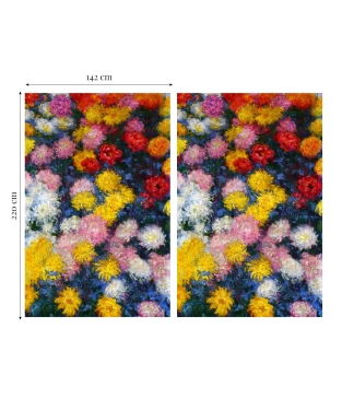 blackout naktinės užuolaidos su gėlėmis