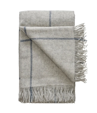 Vilnas pleds Scandimama Fjord Grey 2155