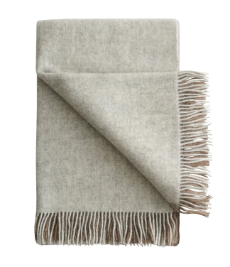 Vilnas pleds Scandimama Light Grey Camel 5208
