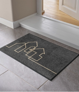 Pelēks paklājiņš ar mājiņu Linestreet