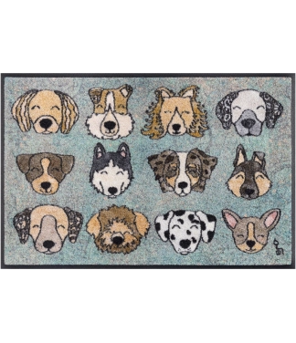 Durvju paklājs ar kucēniem Love dogs
