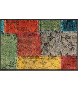 Mazgājams durvju paklājs Vintage Patches
