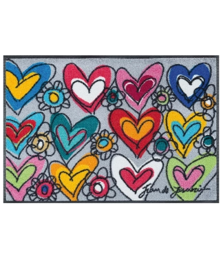 Stilīgs durvju paklājiņš With love