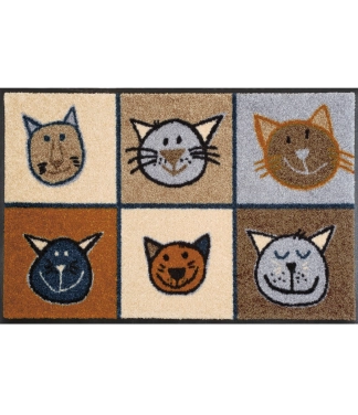 Durvju paklājs ar kaķiem Miau Miau