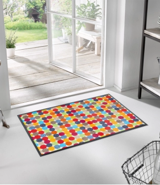 Mazgājams durvju paklājs Mikado dots