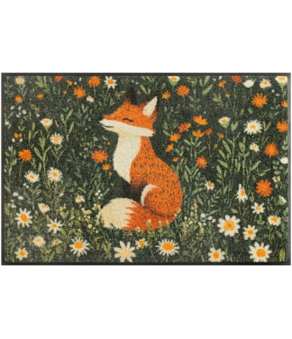 Durvju paklājiņš ar lapu Floral Fox