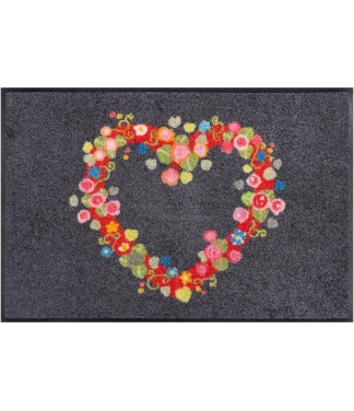 Durvju paklājiņš ar sirsniņu Floral Romance