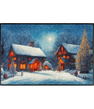 Ziemassvētku durvju paklājs Twinkle Village